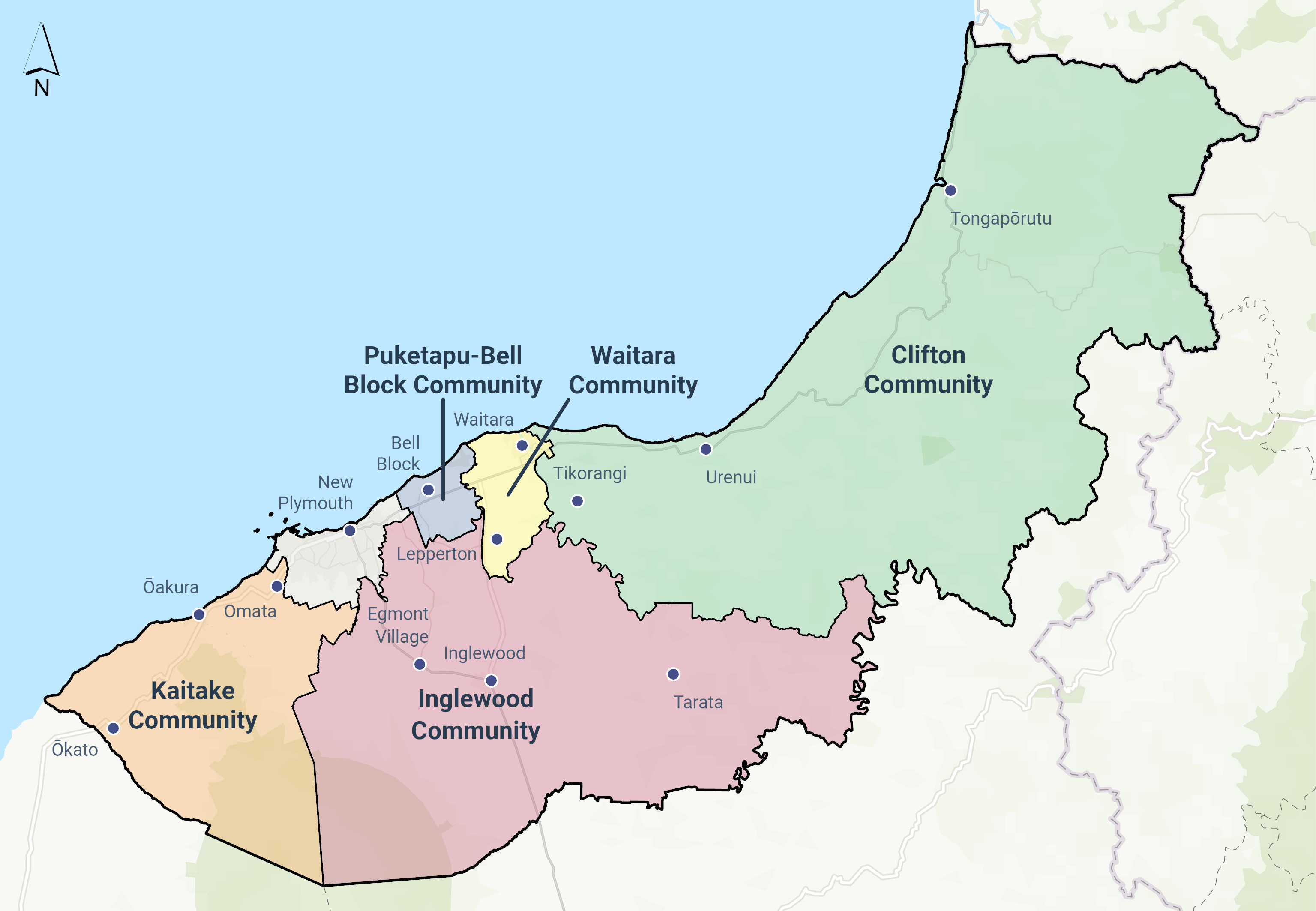 Ward maps and boundaries