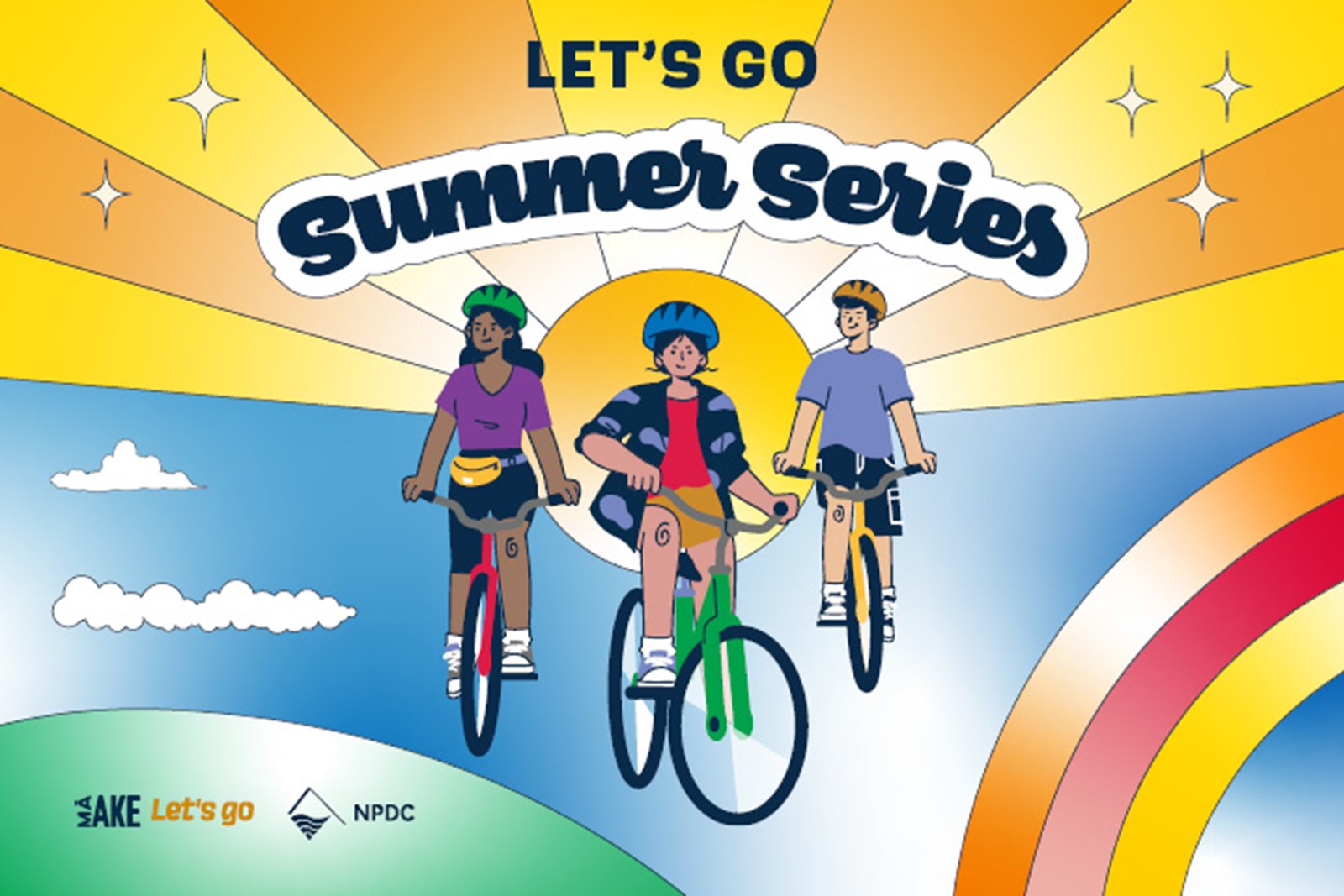 Let's Go Summer Series Bike Bash web tile.