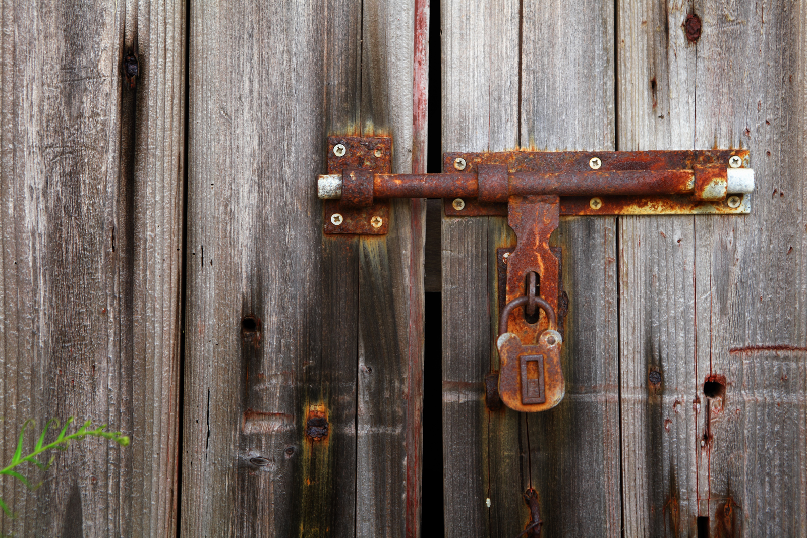 Lock on a door
