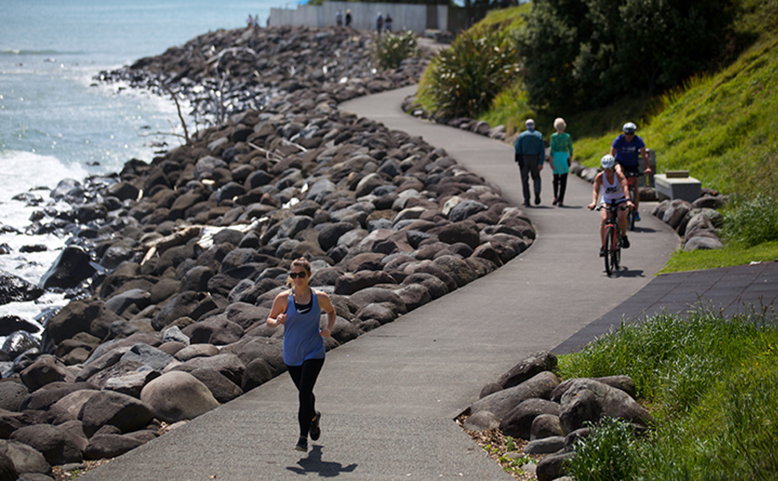 People on the Coastal Walkway