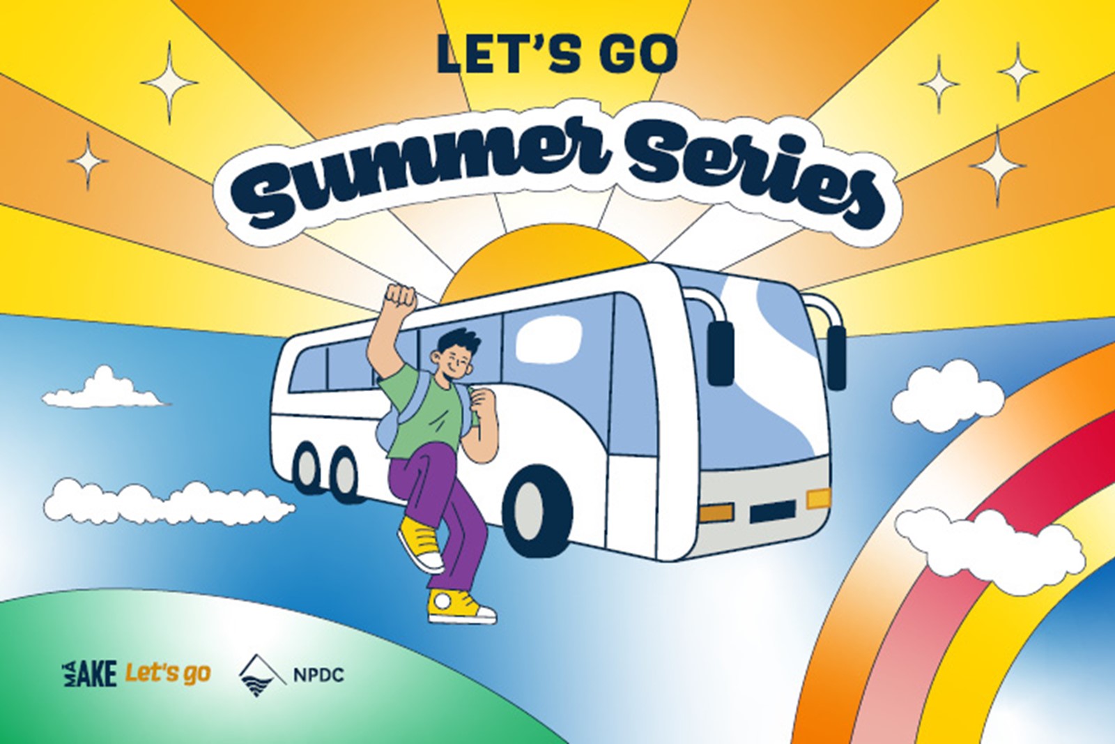 Let's Go Summer Series Bus web tile.