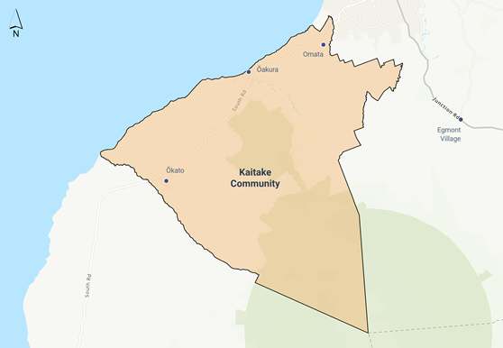 Elections 2022 Kaitake Community Board Map