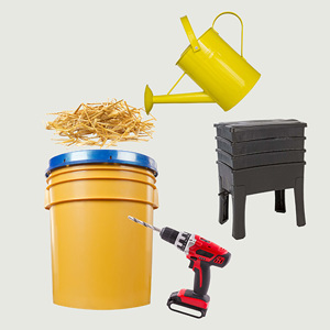 Set up the worm farm.