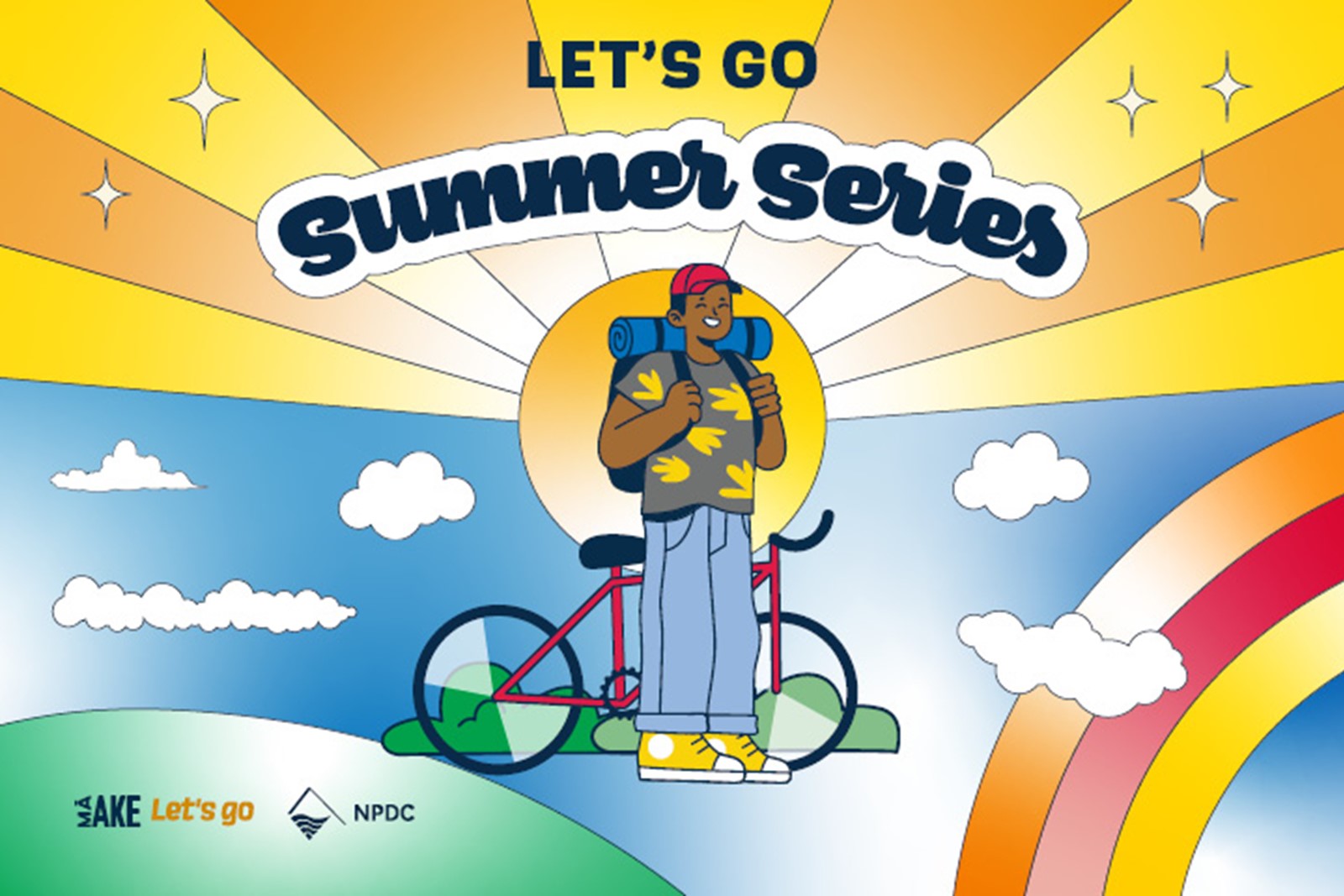 Let's Go Summer Series Bike Bingo web tile.