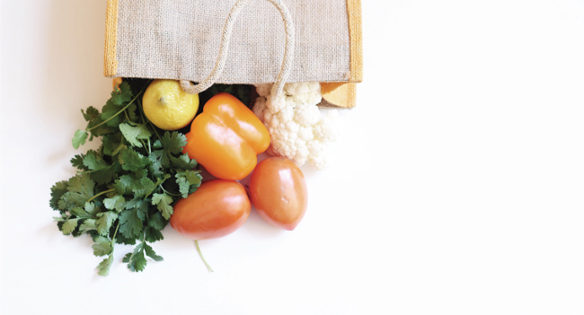 Fruit in a mesh bag